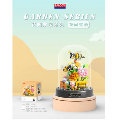 Bee Butterfly Flower Bonsai Building Blocks Model (Single)